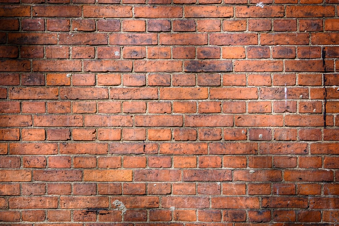 A solid brick wall